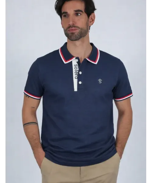 POLO MANGA CORTA AZUL MARINO SOLERA HOMBRE