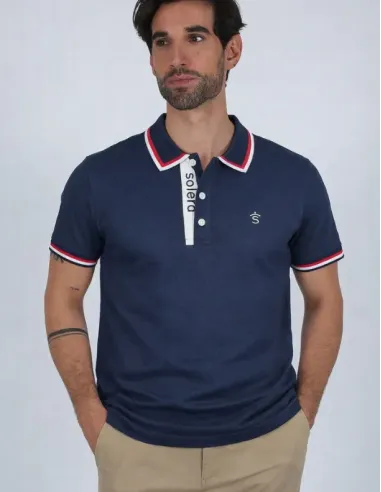 POLO MANGA CORTA AZUL MARINO SOLERA HOMBRE