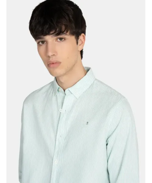 CAMISA MIL RAYAS VERDE MEDITERRANEO HARPER&NEYER 2