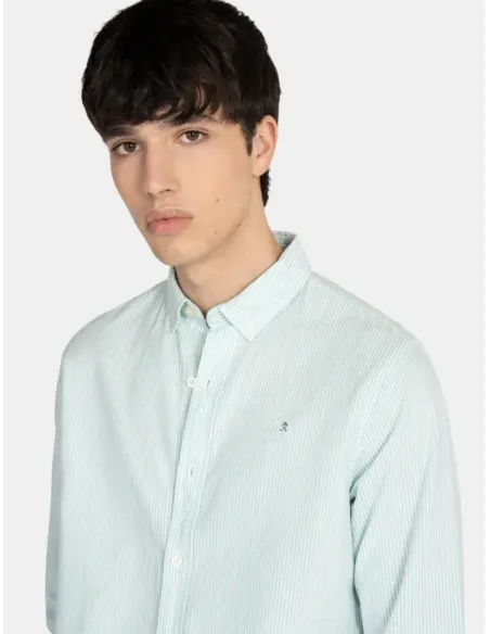 CAMISA MIL RAYAS VERDE MEDITERRANEO HARPER&NEYER