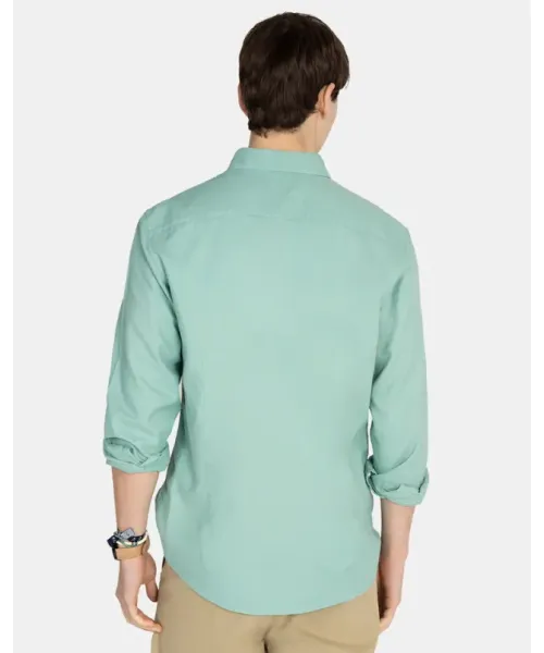 CAMISA VERDE GARMENT DYE HARPER&NEYER 2