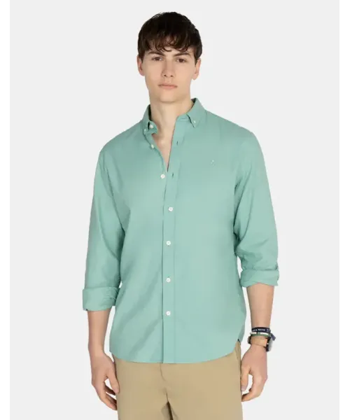CAMISA VERDE GARMENT DYE HARPER&NEYER