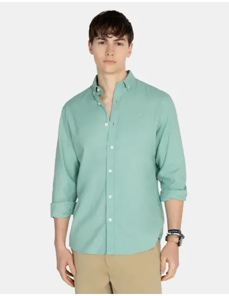 CAMISA VERDE GARMENT DYE HARPER&NEYER