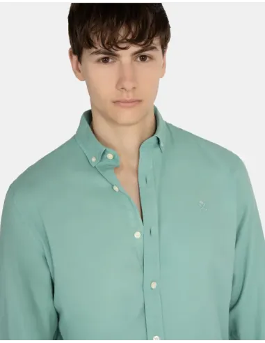 CAMISA VERDE GARMENT DYE HARPER&NEYER