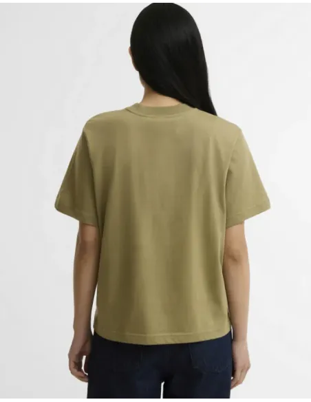 CAMISETA FLORES KAKI BARBOUR MUJER