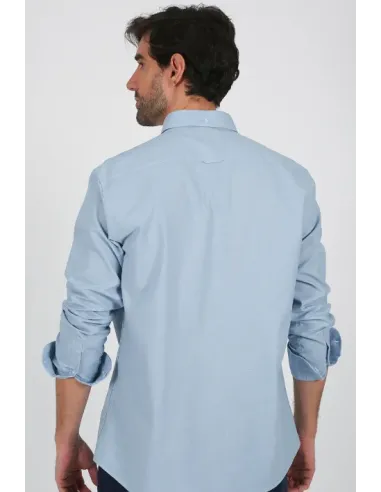CAMISA LINO ALGODON AZUL SOLERA HOMBRE