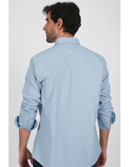 CAMISA LINO ALGODON AZUL SOLERA HOMBRE