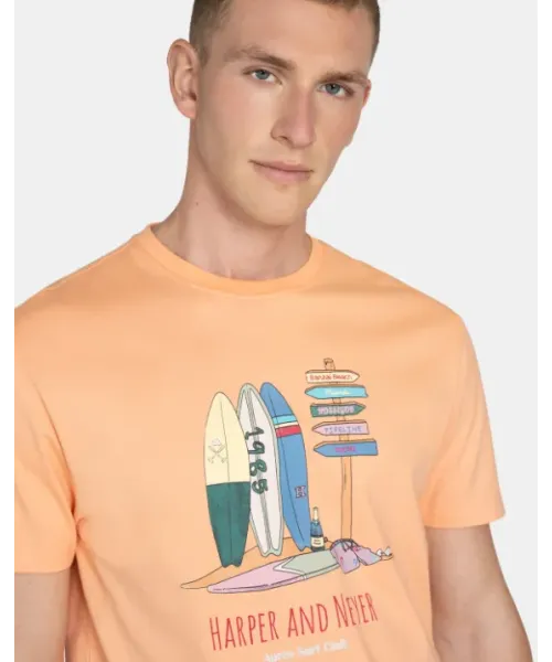 CAMISETA BREAKLINES NARANJA HARPER&NEYER 2