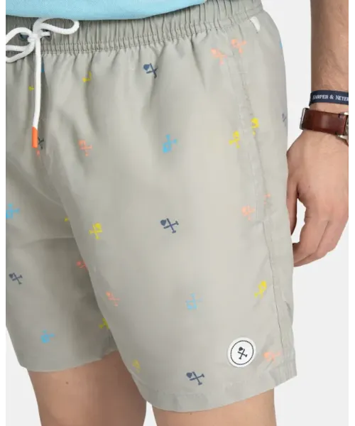 BAÑADOR KAKI LOGOS HARPER&NEYER