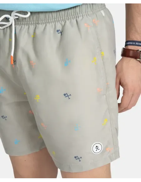 BAÑADOR KAKI LOGOS HARPER&NEYER