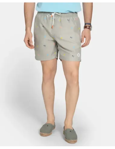 BAÑADOR KAKI LOGOS HARPER&NEYER