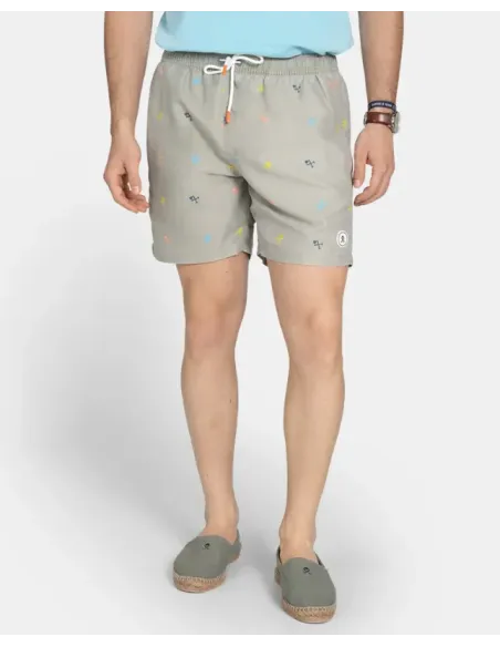 BAÑADOR KAKI LOGOS HARPER&NEYER