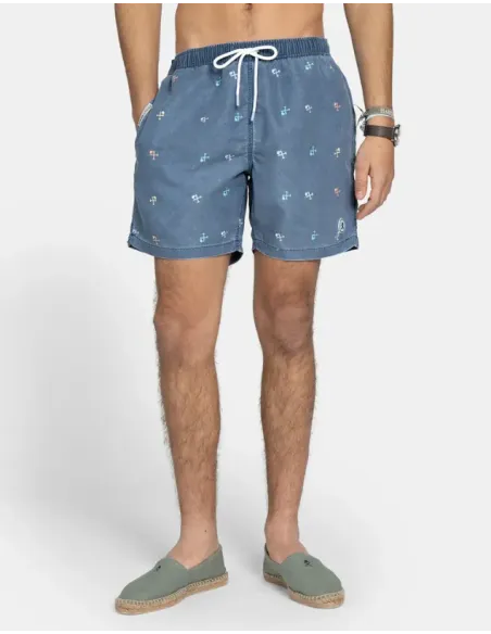 BAÑADOR LOGOS AZUL HARPER&NEYER