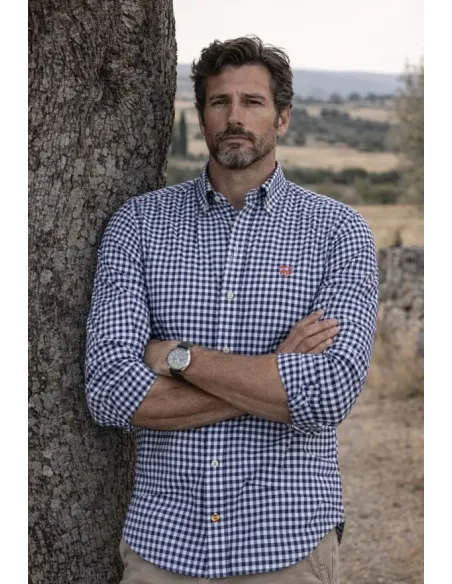 CAMISA CUADROS VICHY MARINO MONTEPICAZA
