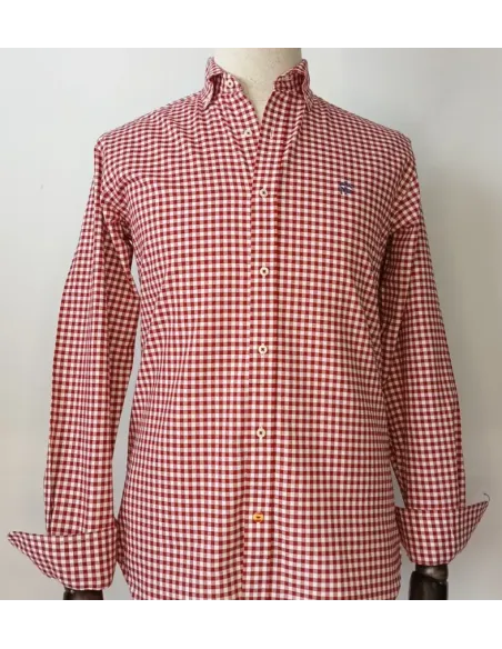CAMISA CUADROS VICHY  ROJO MONTEPICAZA