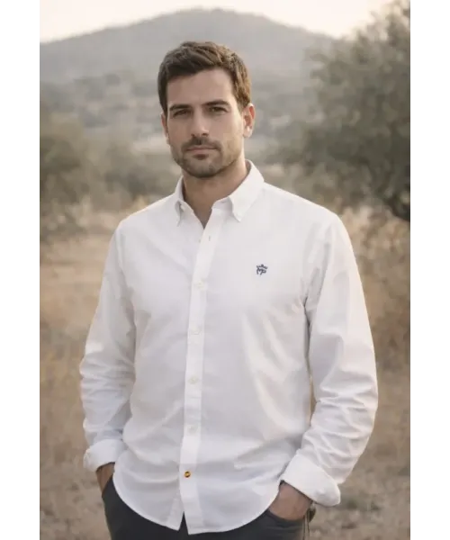 CAMISA OXFORD BLANCA MONTEPICAZA HOMBRE