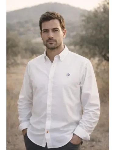 CAMISA OXFORD BLANCA MONTEPICAZA HOMBRE