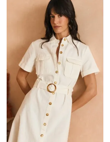 VESTIDO SAFARI CRUDO POLIN ET MOI