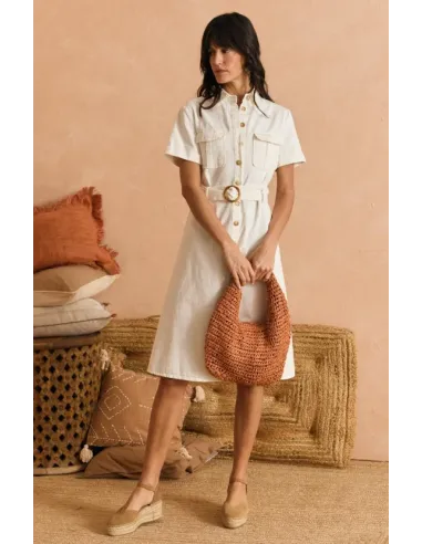 VESTIDO SAFARI CRUDO POLIN ET MOI