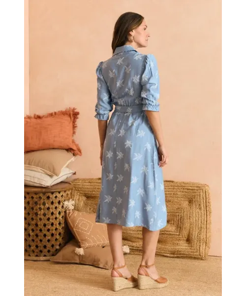 VESTIDO CELESTE VIRGI POLIN ET MOI 2