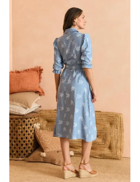 VESTIDO CELESTE VIRGI POLIN ET MOI