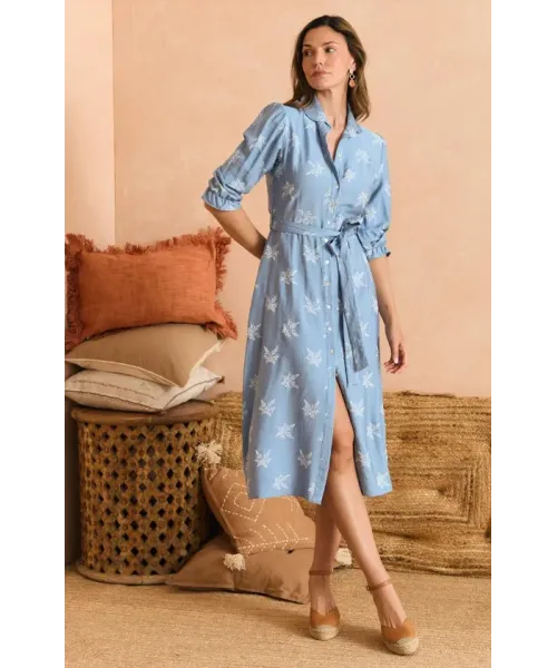 VESTIDO CELESTE VIRGI POLIN ET MOI