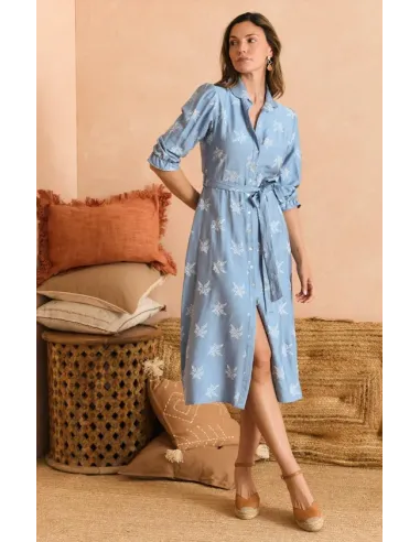 VESTIDO CELESTE VIRGI POLIN ET MOI