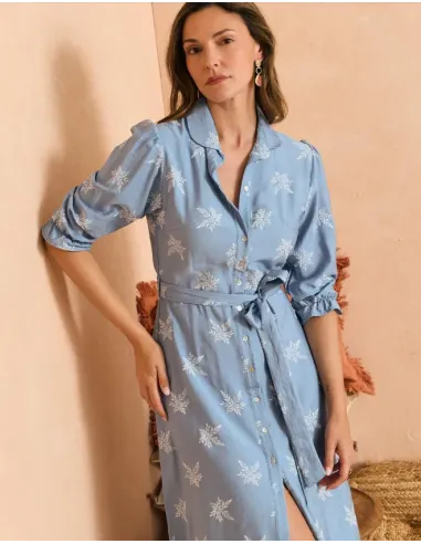 VESTIDO CELESTE VIRGI POLIN ET MOI