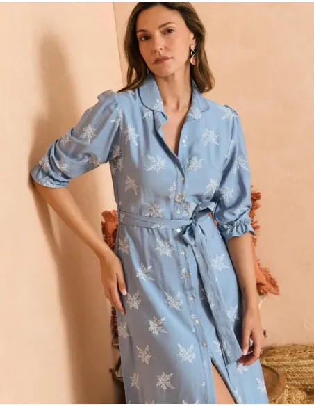 VESTIDO CELESTE VIRGI POLIN ET MOI