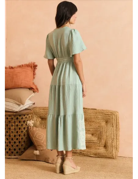 VESTIDO VERDE AGUA ASTRID POLIN ET MOI