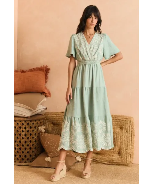 VESTIDO VERDE AGUA ASTRID POLIN ET MOI