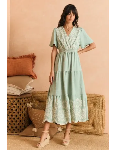VESTIDO VERDE AGUA ASTRID POLIN ET MOI