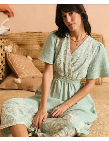 VESTIDO VERDE AGUA ASTRID POLIN ET MOI