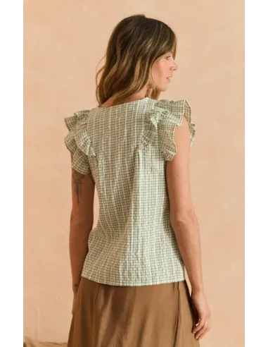 BLUSA SISA VICHY MENTA POLIN ET MOI
