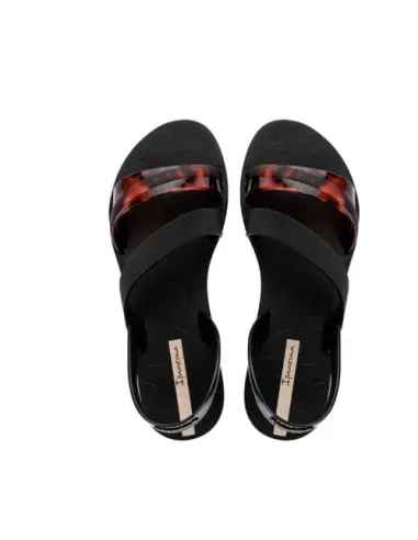 CHANCLA IPANEMA VIBRANT NEGRA Y CAREY
