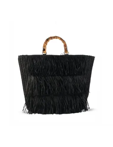 BOLSO NEGRO ASAS BAMBU KBAS