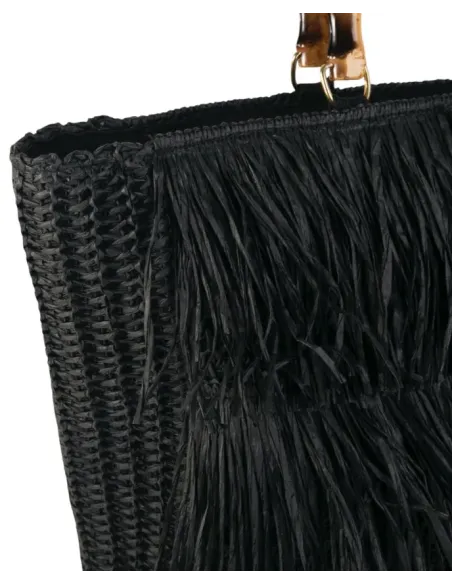 BOLSO NEGRO ASAS BAMBU KBAS