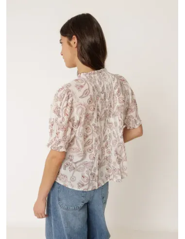 CAMISA MICRO VOLANTES ROSA INDI&COLD