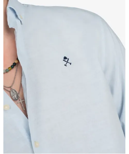 CAMISA CELESTE ROYAL ACADEMY LINO HARPER&NEYER 2
