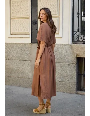 VESTIDO MARRON CHOCOLATE POLIN ET MOI