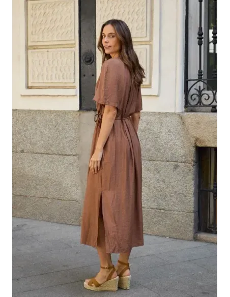 VESTIDO MARRON CHOCOLATE POLIN ET MOI