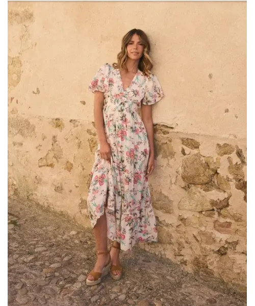 VESTIDO ESTAMPADO GALENE FLORES POLIN ET MOI