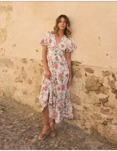 VESTIDO ESTAMPADO GALENE FLORES POLIN ET MOI