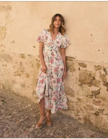 VESTIDO ESTAMPADO GALENE FLORES POLIN ET MOI