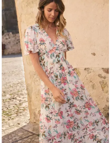 VESTIDO ESTAMPADO GALENE FLORES POLIN ET MOI