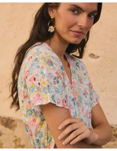 VESTIDO LARGO FLORAL GISELE POLIN ET MOI