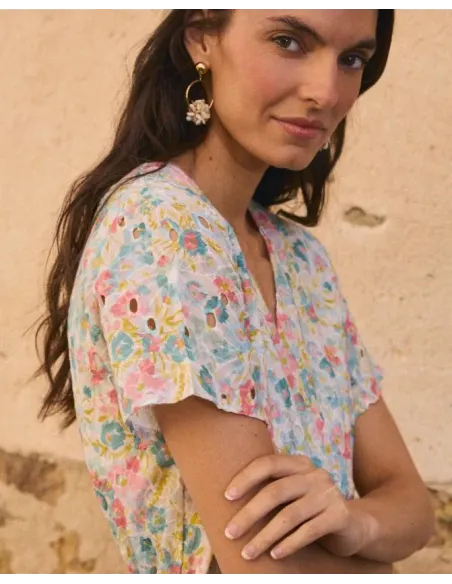 VESTIDO LARGO FLORAL GISELE POLIN ET MOI