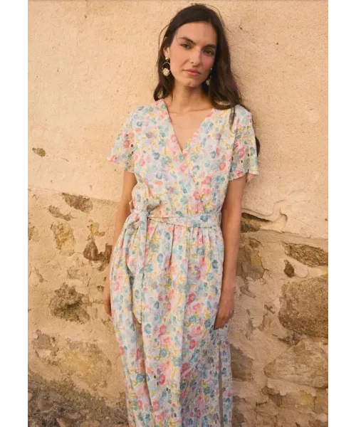 VESTIDO LARGO FLORAL GISELE POLIN ET MOI