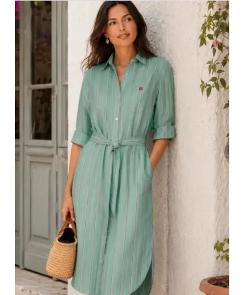 VESTIDO CAMISERO CON CINTURON MONTEPICAZA MUJER