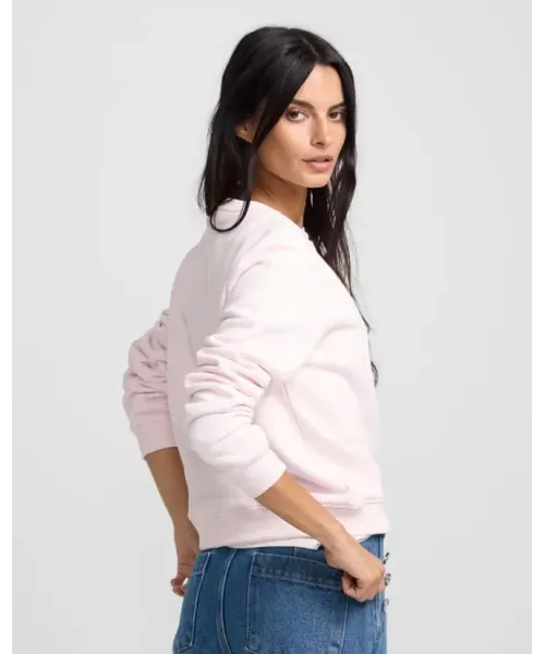 SUDADERA ROSA LOGO SILBON MUJER 2